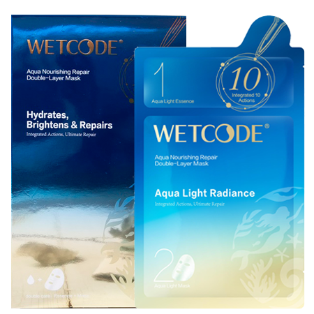 WETCode Aqua Nourishing Repair Double-Layer Mask  (26g+2ml)*5  มาส์กหน้าบำรุงลึก 2 ชั้น